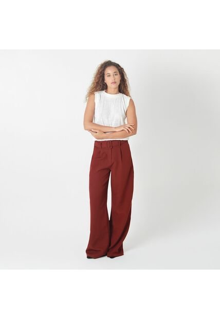 Pantalon Tiro Alto Bota Palazzo