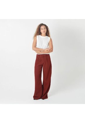 Pantalon Tiro Alto Bota Palazzo