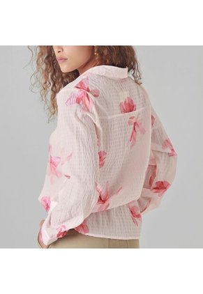 Camisa Cuello Camisero Manga Larga