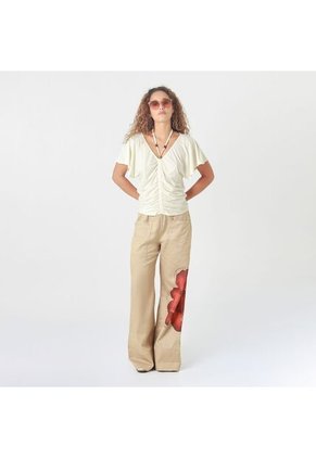 Camiseta Cuello V Manga Corta