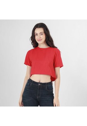 Blusa Cuello Redondo Manga Corta
