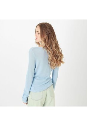 Sweater Cuello V Manga Larga