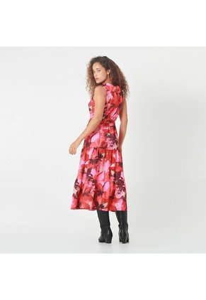 Vestido Cuello V Manga Sisa