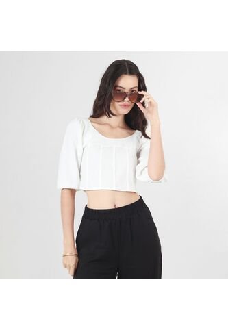 Blusa Cuello Redondo Manga 3Cuartos FDS