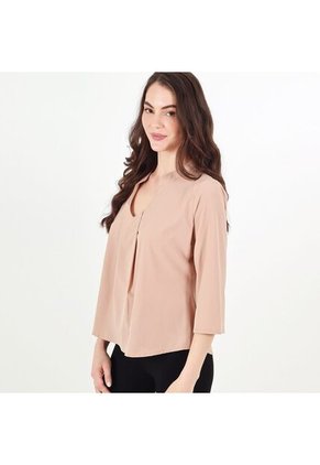 Blusa Cuello V Neru Manga 3Cuartos
