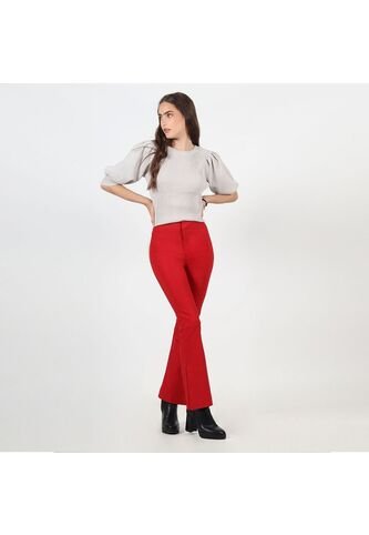 Pantalon Tiro Alto Bota Flare FDS