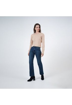 Jean Illusion Tiro Alto Bota Recta