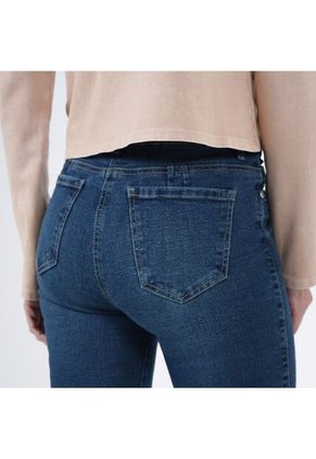 Jean Illusion Tiro Alto Bota Recta