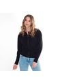Sueter Para Mujer Manga Larga Con Detalle Frontal COLOR-NEGRO-XS de FDS