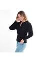 Sueter Para Mujer Manga Larga Con Detalle Frontal COLOR-NEGRO-XS de FDS