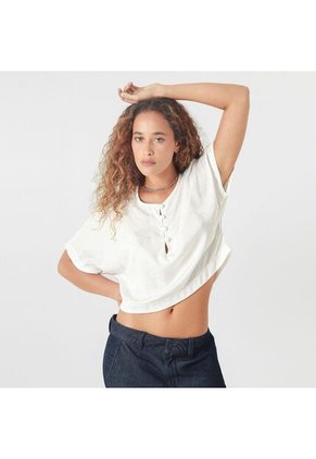 Blusa Cuello Redondo Manga Corta