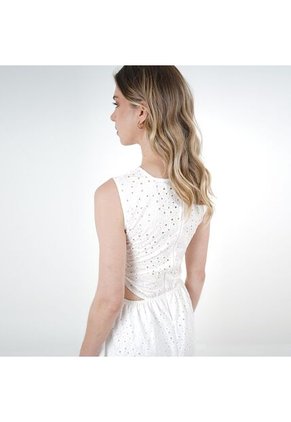 Vestido Ojalillo Largo Elegante