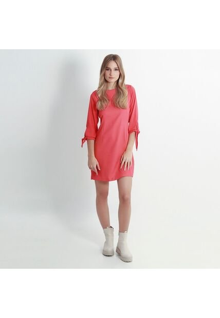 Vestido Cuello Redondo Manga 3cuartos