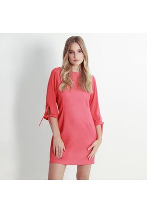 Vestido Cuello Redondo Manga 3cuartos