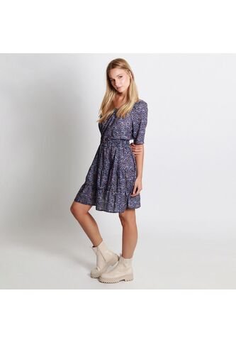 Vestido Cuello U Manga Corta FDS