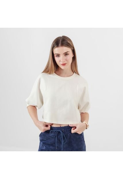 Camiseta Crop Manga 3Cuartos
