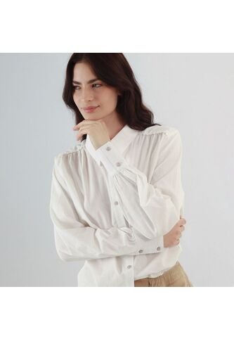 Camisa Cuello Camisero Manga Larga FDS