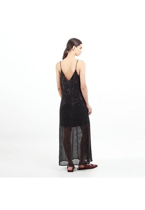 Vestido Cuello V Manga Sisa