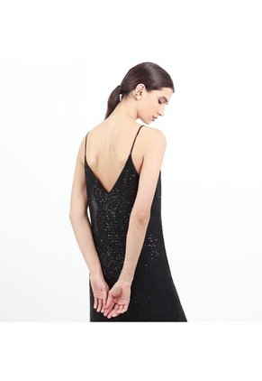 Vestido Cuello V Manga Sisa