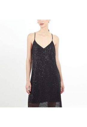 Vestido Cuello V Manga Sisa