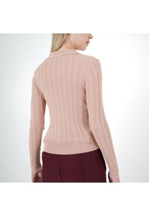 Sweater Cuello Camisero Manga Larga