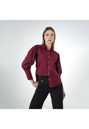 Camisa Cuello Camisero Manga Larga