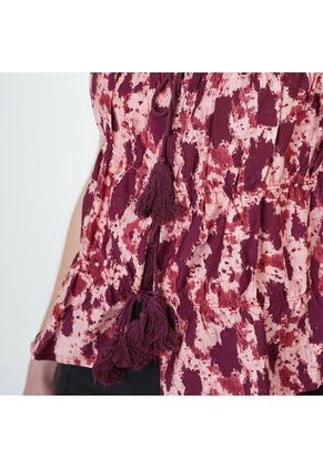 Blusa Cuello V Manga Sisa