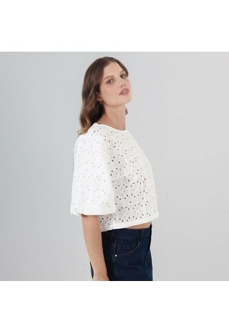 Blusa Cuello Redondo Manga Corta FDS