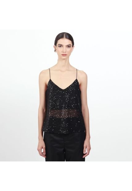 Blusa Cuello V Manga Sisa