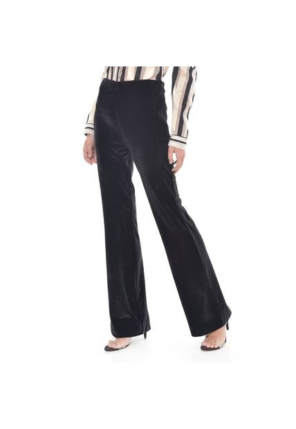 PANTALON PARA MUJER EN RAYON Color-NEGRO-Talla-8