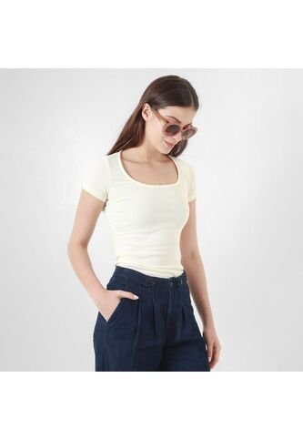 Camiseta Cuello Cuadrado Manga Corta FDS