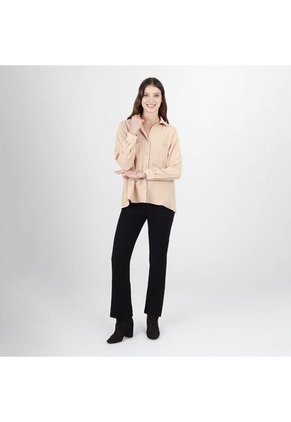 Camisa Cuello Camisero Manga Larga