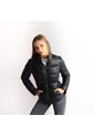 CHAQUETA PARA MUJER EN TAFETAN Color-NEGRO-TALLA-S de FDS