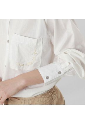 Camisa Cuello Camisero Manga Larga