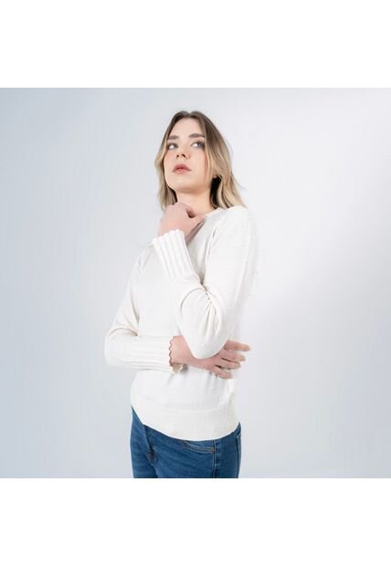 Sweater Cuello Redondo Manga Corto