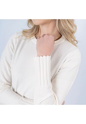 Sweater Cuello Redondo Manga Corto