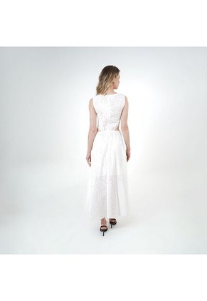 Vestido Ojalillo Largo Elegante