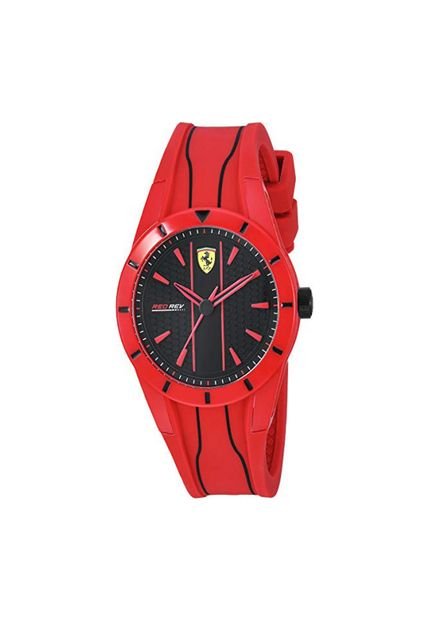 reloj rojo ferrari