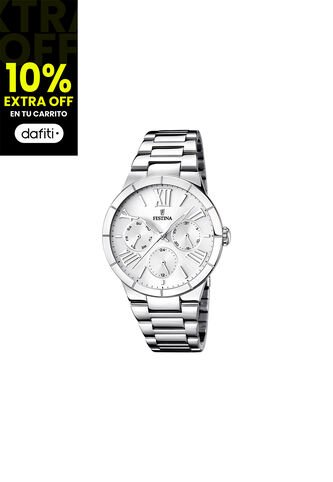 Reloj Para Mujer Festina Boyfriend F16716/1 Plateado Festina