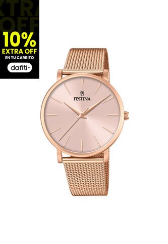 Reloj Para Mujer Festina Boyfriend F20477/1 Oro Rosa Festina