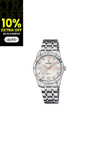 Reloj Para Mujer Festina Mademoiselle F16940/B Plateado Festina