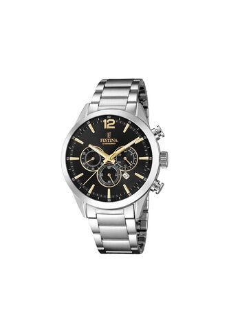Reloj Para Hombre Festina Timeless Chrono F20343/4 Plateado Festina
