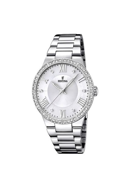 Reloj Para Mujer Festina Boyfriend F16719/1 Plateado