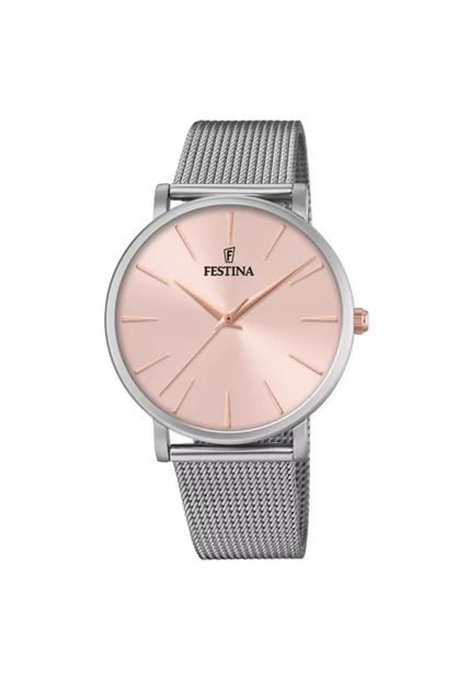 Reloj Para Mujer Festina Boyfriend F20475/2 Plateado