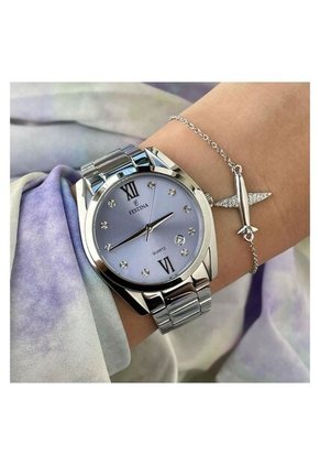 Reloj Para Mujer Festina Boyfriend F16790/B Plateado