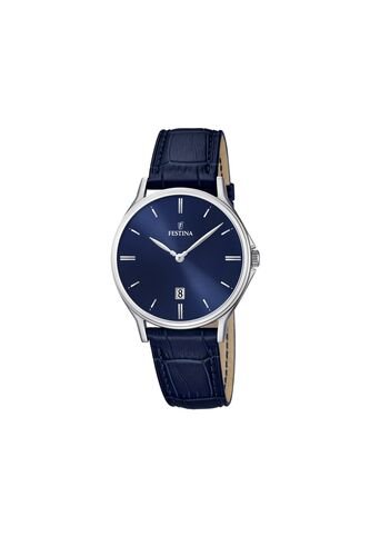Reloj Para Hombre Festina Classic Leather F16745/3 Azul Festina