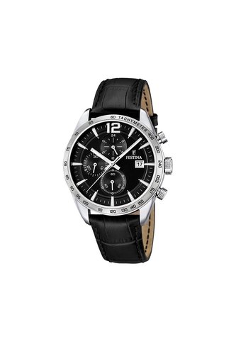 Reloj Para Hombre Festina Timeless Chrono F16760/4 Negro Festina