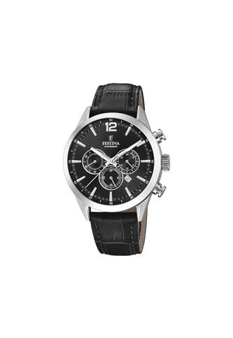 Reloj Para Hombre Festina Timeless Chrono F20542/5 Negro Festina