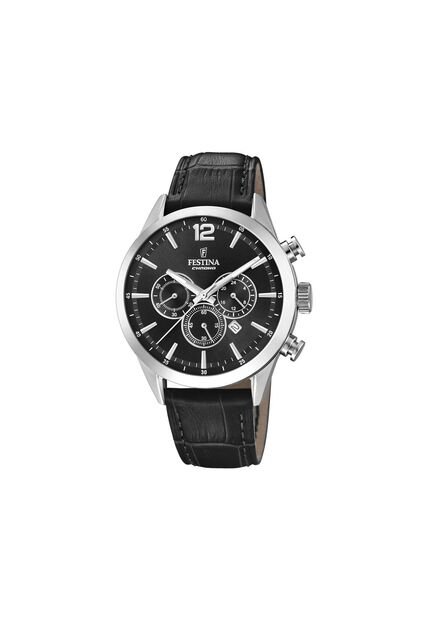 Reloj Para Hombre Festina Timeless Chrono F20542/5 Negro