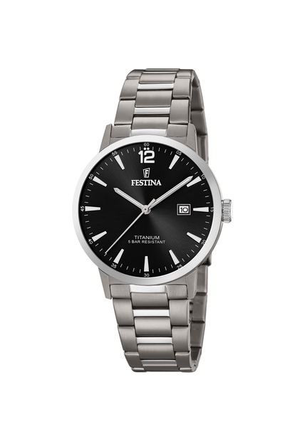Reloj Para Hombre Festina Titanium F20435/3 Gris